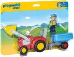 Playmobil 6964 1.2.3 Tractor With Trailer
