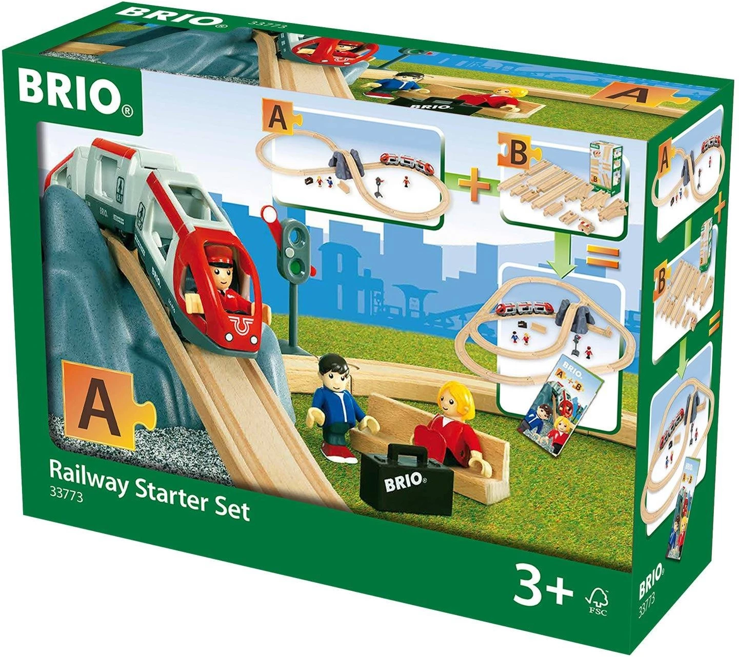 BRIO Railway Starter Set Pack A 33773 3 BRIO Railway Starter Set Pack A 33773