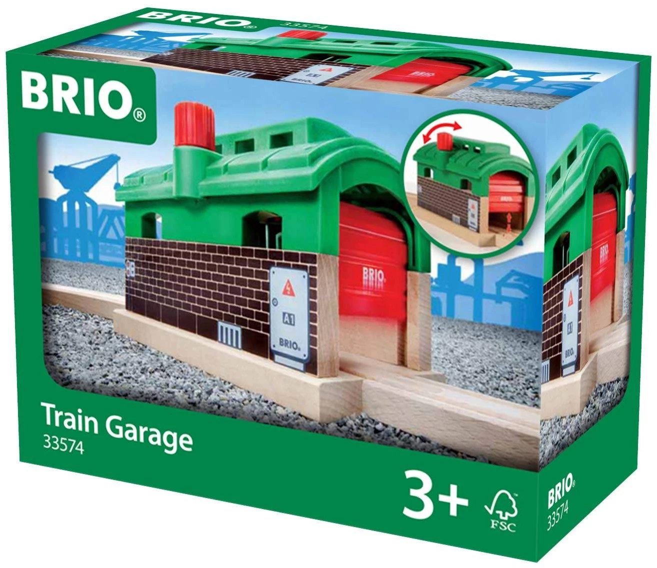 BRIO Train Garage 33574 3 BRIO Train Garage 33574
