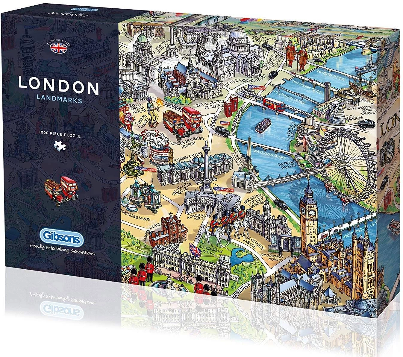 Gibsons London Landmarks Jigsaw Puzzle (1000 Pieces) 3 Gibsons London Landmarks Jigsaw Puzzle (1000 Pieces)