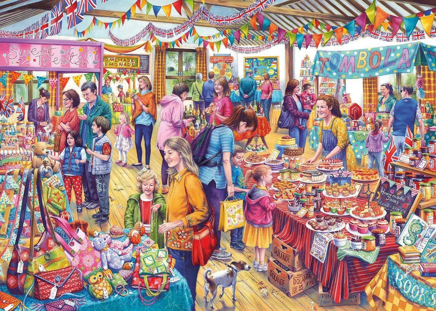 Gibsons Village Tombola Jigsaw Puzzle (1000 Pieces) 4 Gibsons Village Tombola Jigsaw Puzzle (1000 Pieces) - Image 2