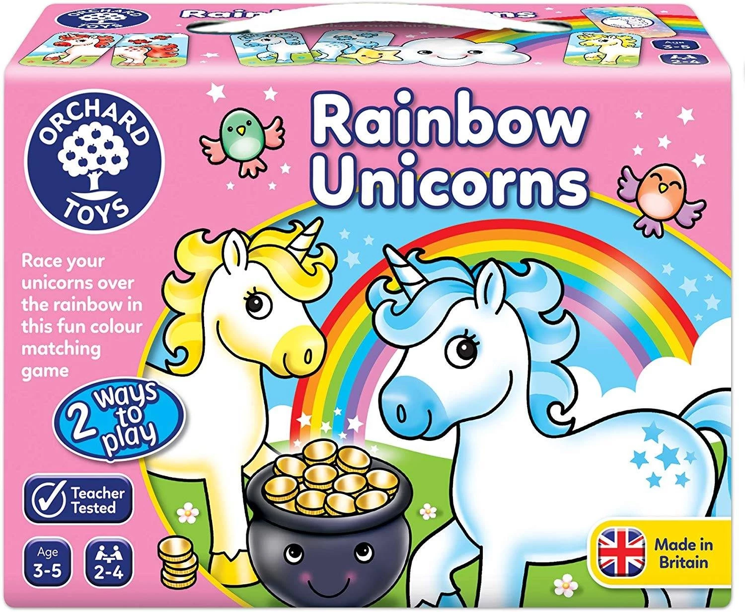 Orchard Toys Rainbow Unicorns Game 3 Orchard Toys Rainbow Unicorns Game