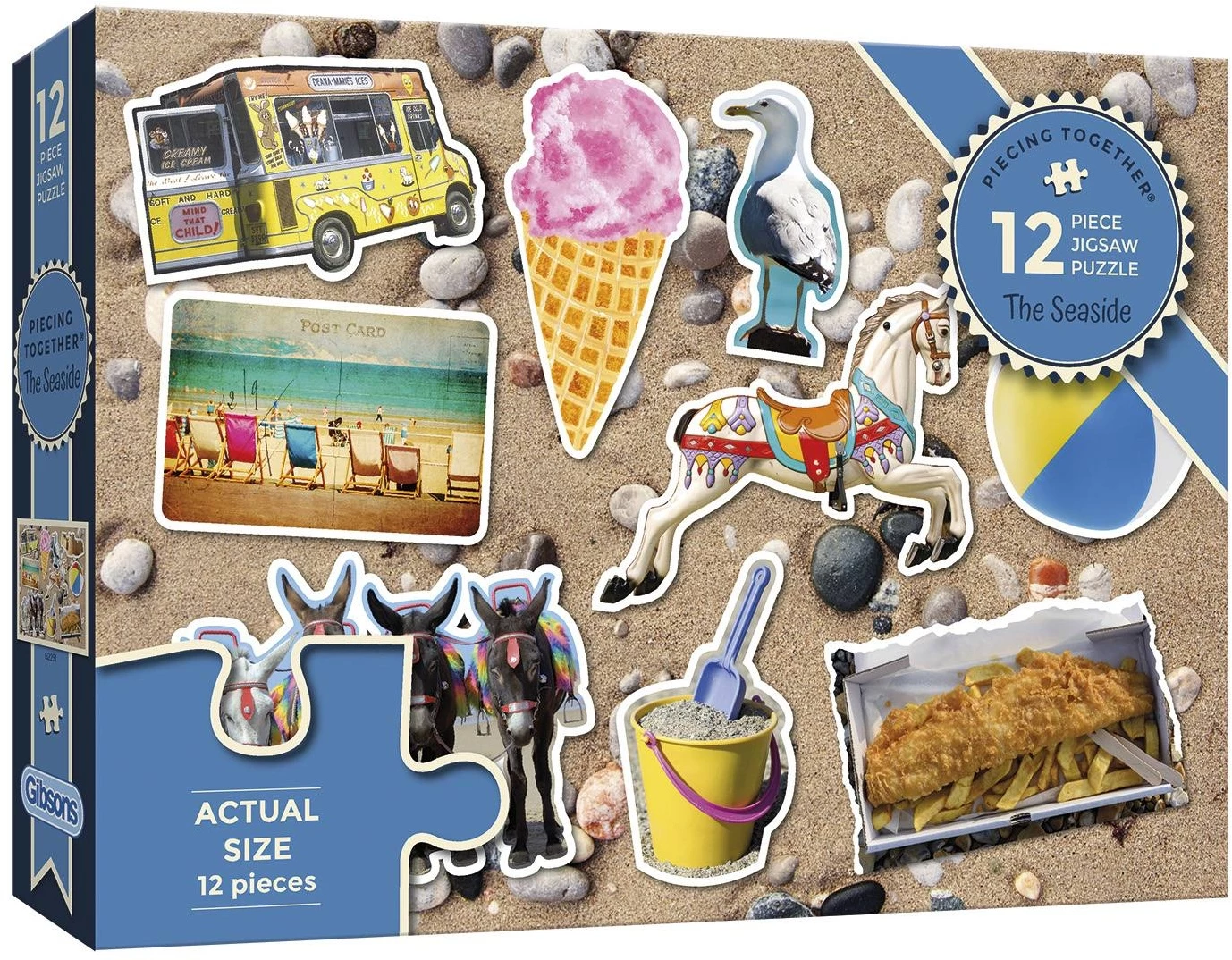 Gibsons The Seaside Jigsaw Puzzle (12 Pieces) 3 Gibsons The Seaside Jigsaw Puzzle (12 Pieces)