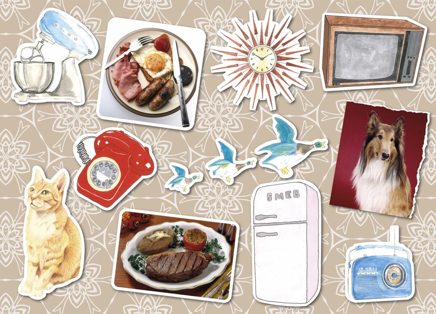 Gibsons In The Home Jigsaw Puzzle (12 Pieces) 3 Gibsons In The Home Jigsaw Puzzle (12 Pieces)