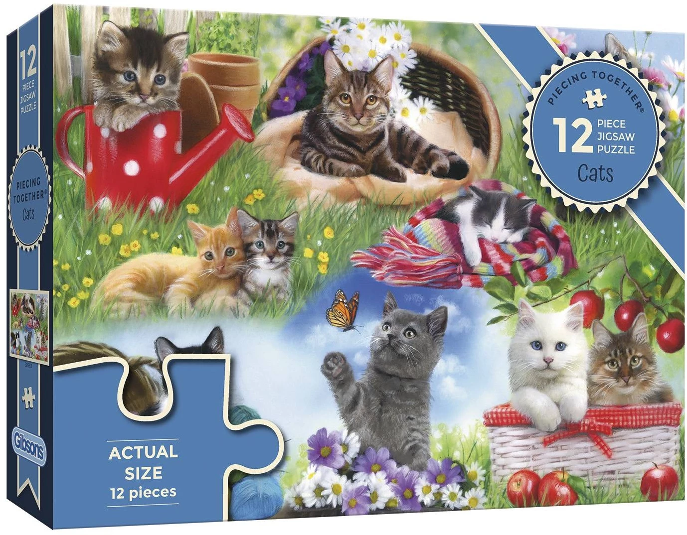 Gibsons Cats Jigsaw Puzzle (12 Pieces) 3 Gibsons Cats Jigsaw Puzzle (12 Pieces)