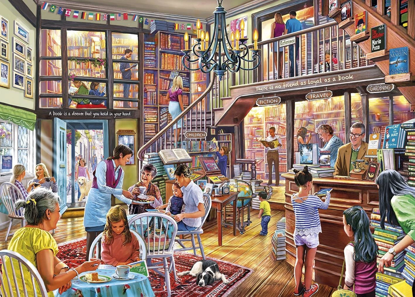 Gibsons Story Time 500pc XL Puzzle 4 Gibsons Story Time 500pc XL Puzzle - Image 2