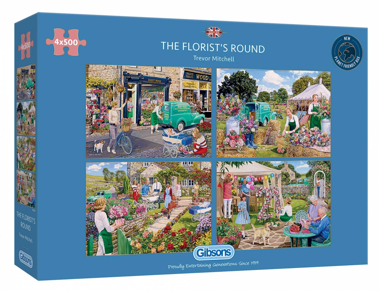 Gibsons The Florist's Round 4X500pc Puzzle 3 Gibsons The Florist's Round 4X500pc Puzzle