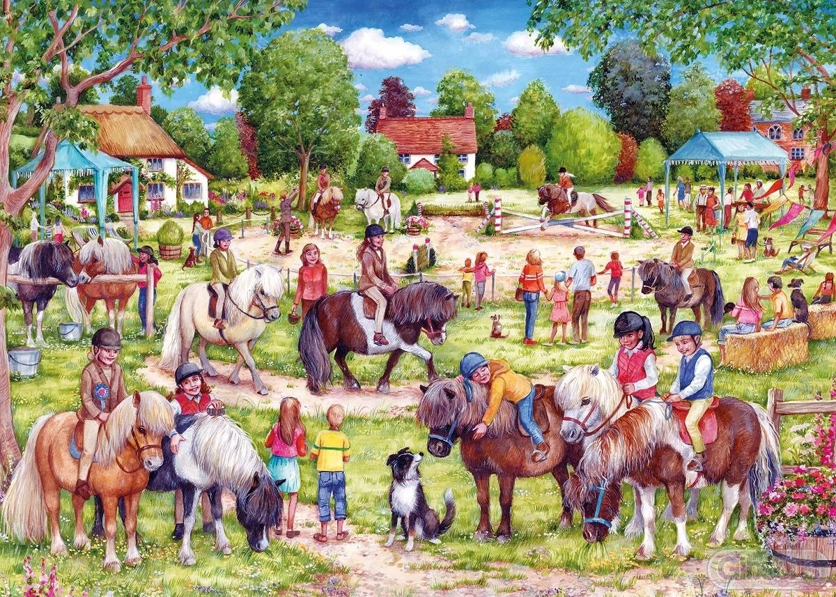 Gibsons Shetland Pony Club 1000pc Puzzle 4 Gibsons Shetland Pony Club 1000pc Puzzle - Image 2