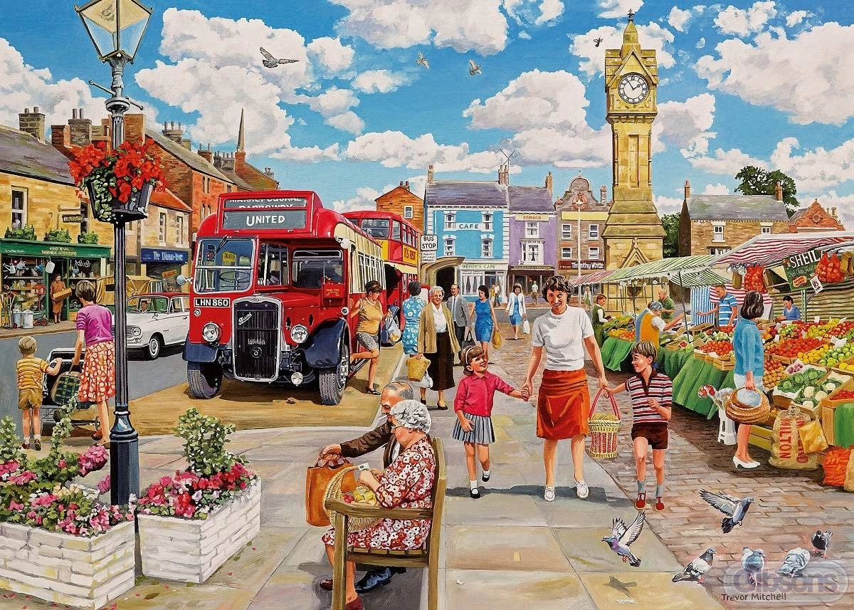 Gibsons Clocktower Market 1000pc Puzzle 4 Gibsons Clocktower Market 1000pc Puzzle - Image 2