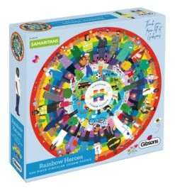 Gibsons Rainbow Heroes 500pc Circular Puzzle