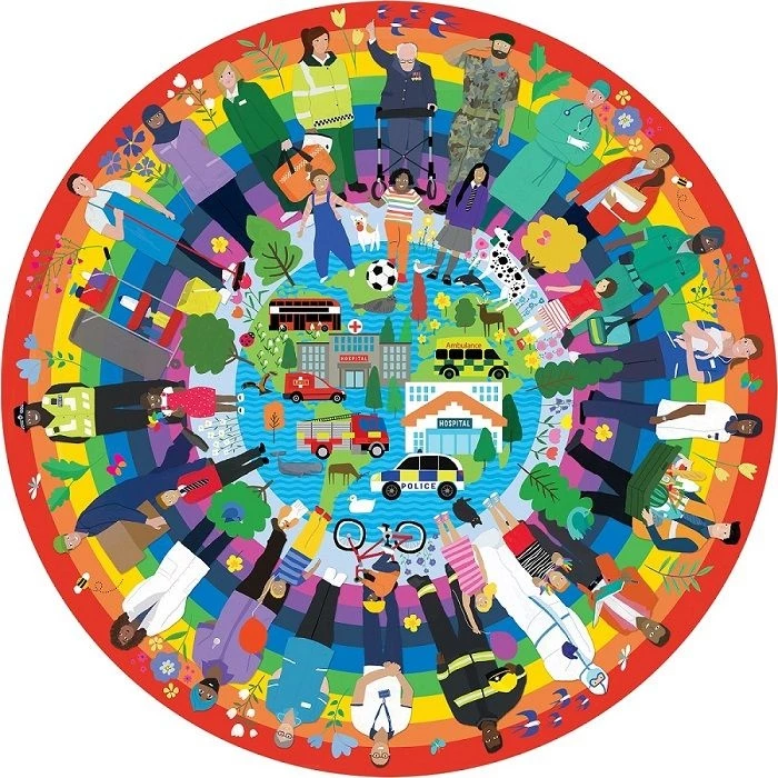 Gibsons Rainbow Heroes 500pc Circular Puzzle 4 Gibsons Rainbow Heroes 500pc Circular Puzzle - Image 2