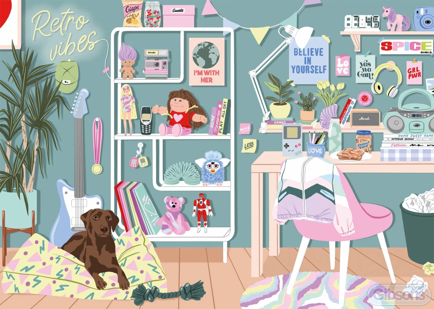 Gibsons Retro Vibes 1000pc Puzzle 4 Gibsons Retro Vibes 1000pc Puzzle - Image 2