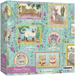 Gibsons Famous Felines 1000pc Puzzle