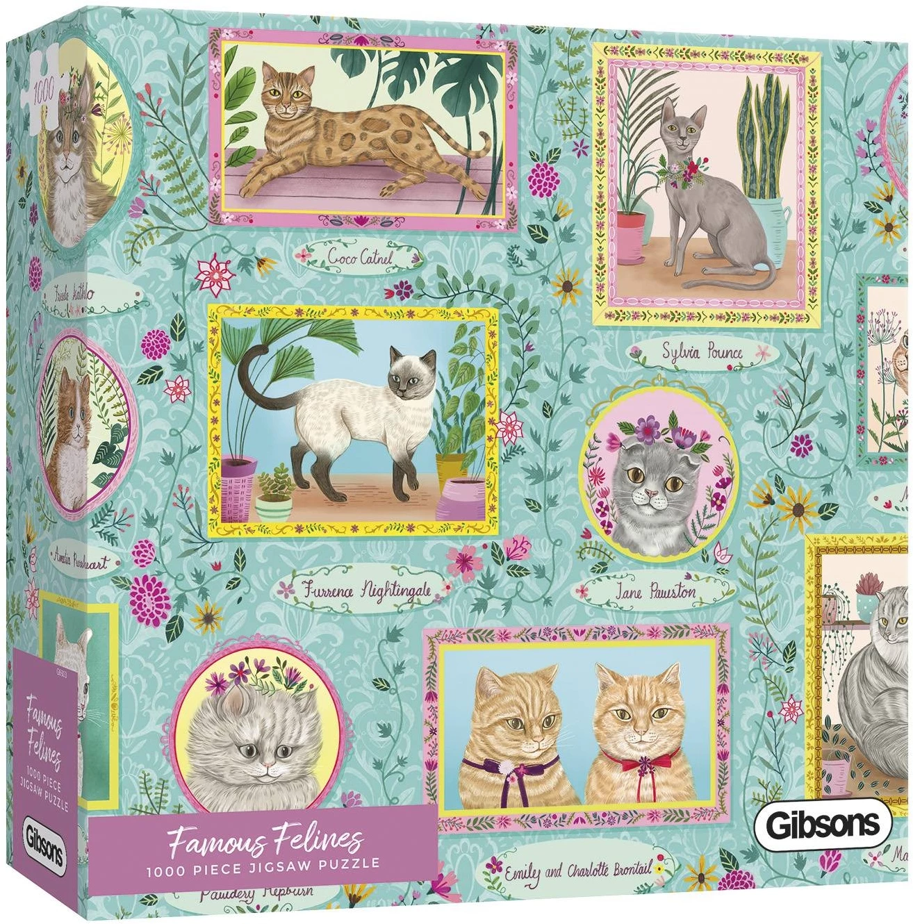 Gibsons Famous Felines 1000pc Puzzle 3 Gibsons Famous Felines 1000pc Puzzle