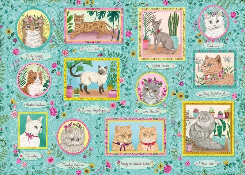 Gibsons Famous Felines 1000pc Puzzle 4 Gibsons Famous Felines 1000pc Puzzle - Image 2