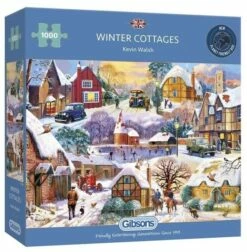 Gibsons Winter Cottages Jigsaw Puzzle 1000pc