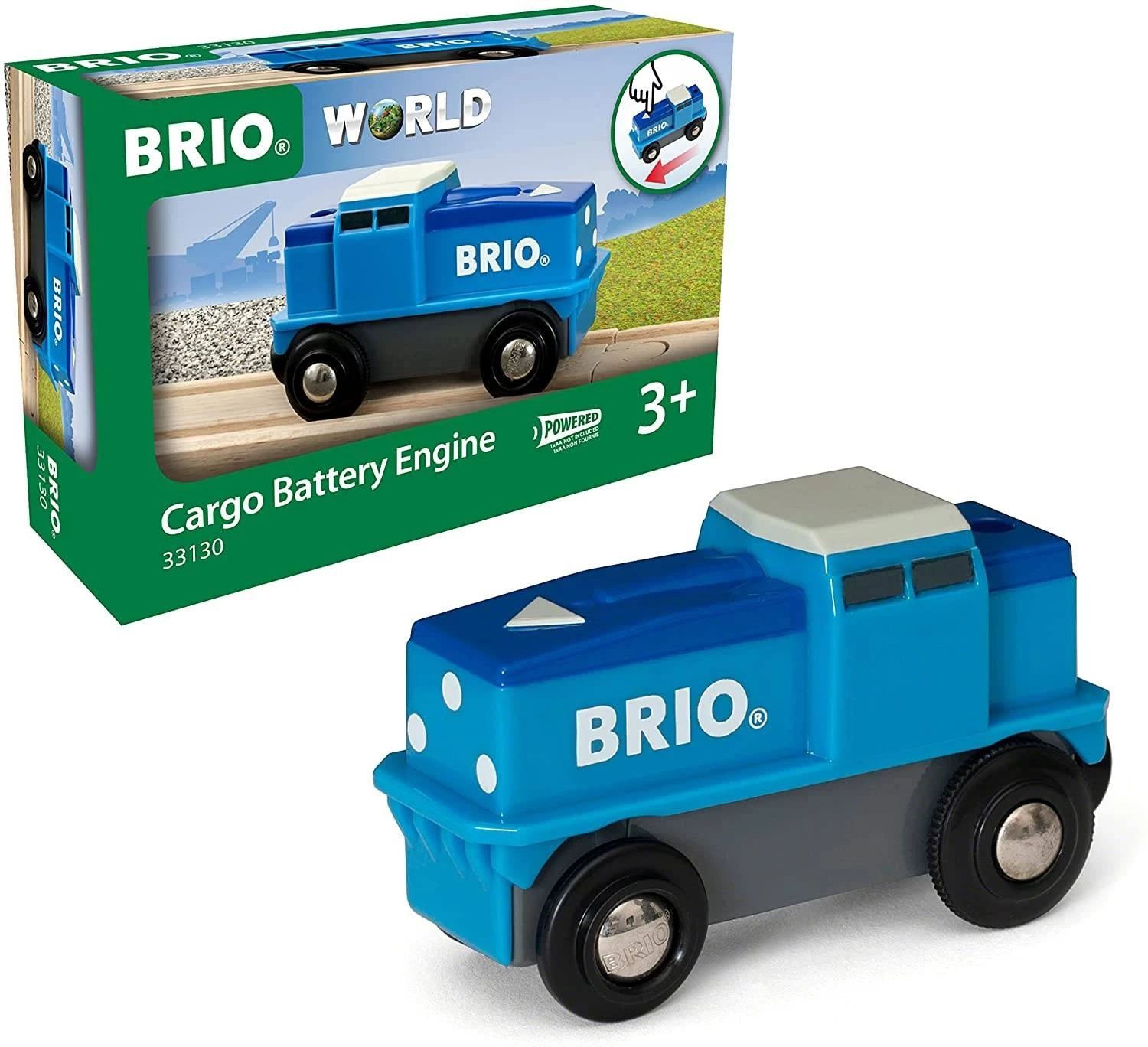 Brio World - 33130 Cargo Battery Engine - Blue 3 Brio World - 33130 Cargo Battery Engine - Blue