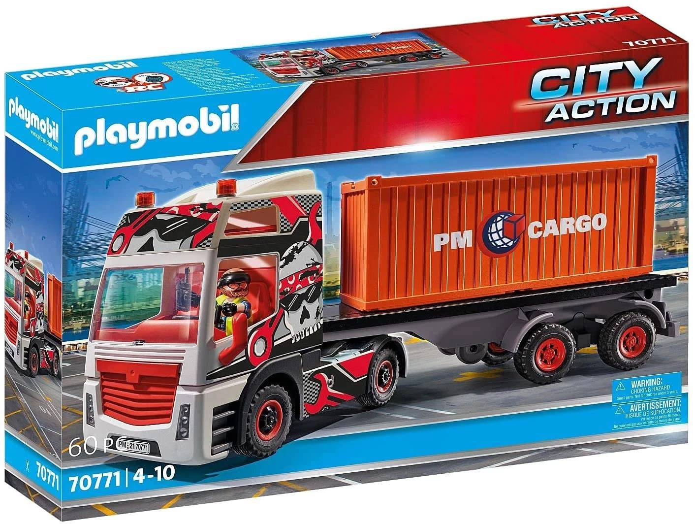Playmobil City Action 70771 Truck With Cargo Container 3 Playmobil City Action 70771 Truck With Cargo Container