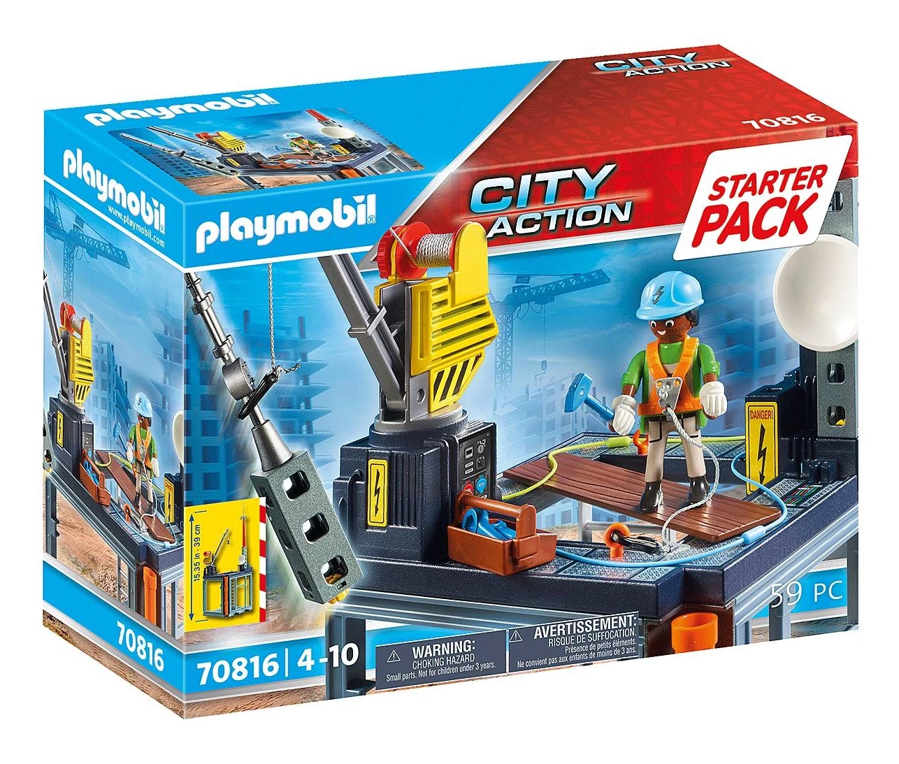 Playmobil City Action 70816 Starter Pack Construction Site 3 Playmobil City Action 70816 Starter Pack Construction Site