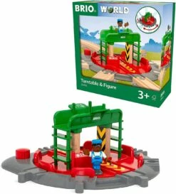 Brio World Railway Track - 33476 Turntable & Figure