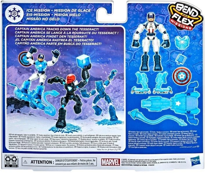 Hasbro Avengers Bend And Flex Cap Ice Mission 5 Hasbro Avengers Bend And Flex Cap Ice Mission - Image 3