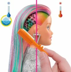 MATTEL Barbie Leopard Rainbow Hair Doll 9 MATTEL Barbie Leopard Rainbow Hair Doll -Gibsons Sales Store 48267 38468