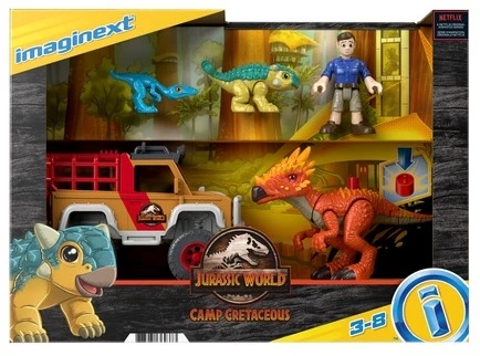 MATTEL Fisher Price Imaginext Jurassic World Camp Cretaceous Runaway Dinos 3 MATTEL Fisher Price Imaginext Jurassic World Camp Cretaceous Runaway Dinos