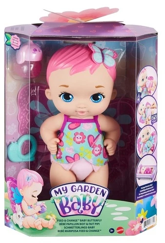MATTEL My Garden Baby Feed & Change Baby Butterfly Doll 4 MATTEL My Garden Baby Feed & Change Baby Butterfly Doll - Image 2