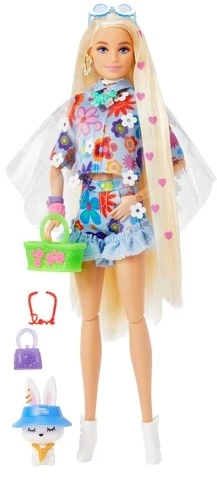 MATTEL Barbie Extra Doll - Flower Power 5 MATTEL Barbie Extra Doll - Flower Power - Image 3