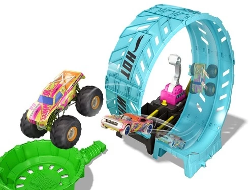 MATTEL Hot Wheels Monster Trucks Glow-In-The Dark Epic Loop Challenge Playset 4 MATTEL Hot Wheels Monster Trucks Glow-In-The Dark Epic Loop Challenge Playset - Image 2