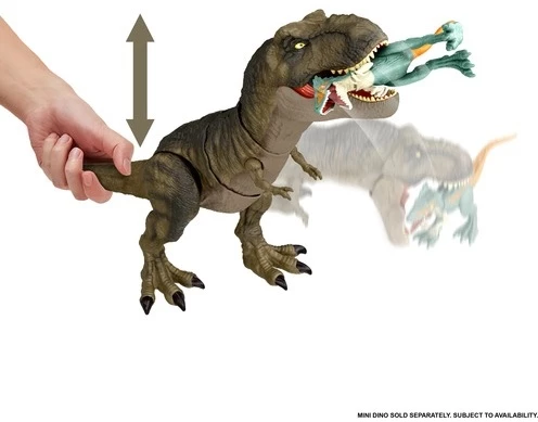 MATTEL Jurassic World Thrash 'N Devour Tyrannosaurus Rex Figure 4 MATTEL Jurassic World Thrash 'N Devour Tyrannosaurus Rex Figure - Image 2