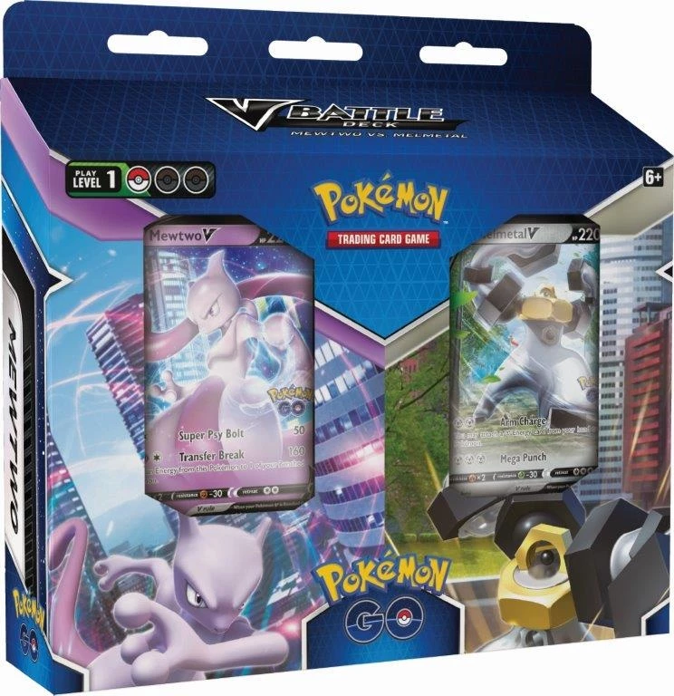 Pokemon TCG: Pokemon Go V Battle Deck Bundle Mewtwo Vs Melmetal 3 Pokemon TCG: Pokemon Go V Battle Deck Bundle Mewtwo Vs Melmetal