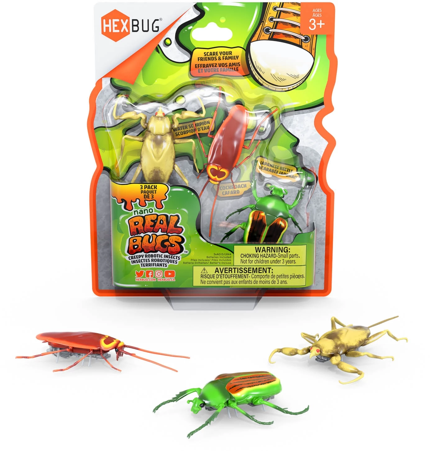 Hexbug Nano Real Bugs 3 Pack 3 Hexbug Nano Real Bugs 3 Pack