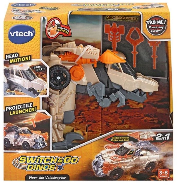 VTech Switch & Go Dinos Viper The Velociraptor 4 VTech Switch & Go Dinos Viper The Velociraptor - Image 2