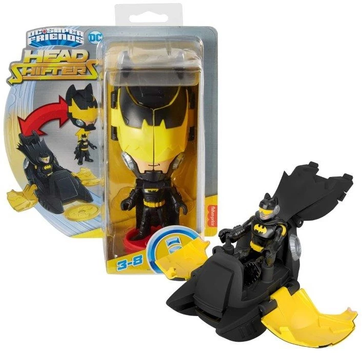 Imaginext Dc Super Friends Head Shifters Figure & Vehicle Set Collection Assorted 3 Imaginext Dc Super Friends Head Shifters Figure & Vehicle Set Collection Assorted