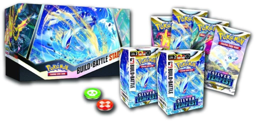 ASMODEE Pokemon TCG: Sword & Shield 12 Silver Tempest Build & Battle Stadium Box 4 ASMODEE Pokemon TCG: Sword & Shield 12 Silver Tempest Build & Battle Stadium Box - Image 2