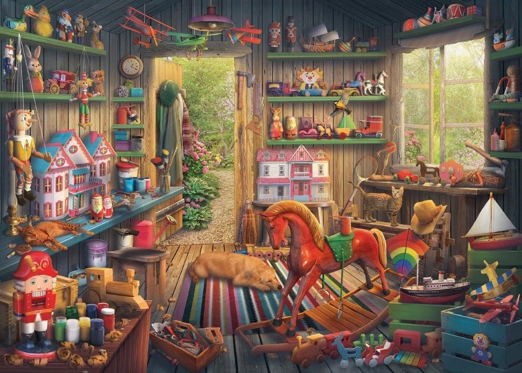 Ravensburger Nostalgic Toys, 1000pc 6 Ravensburger Nostalgic Toys, 1000pc - Image 4