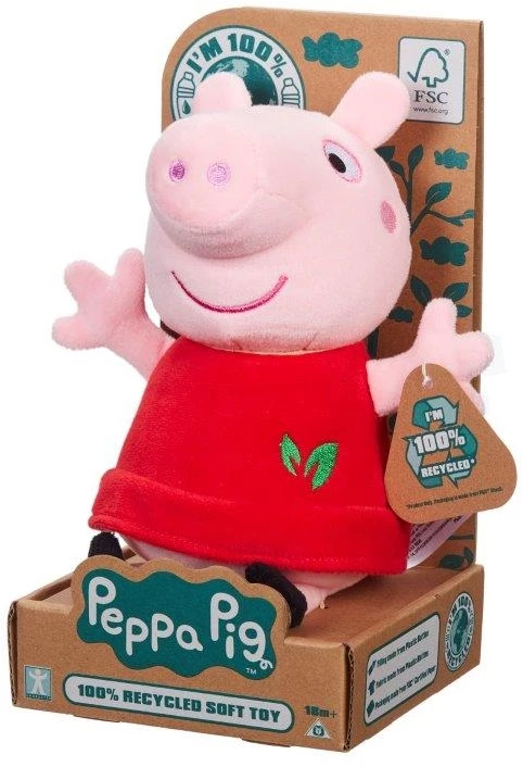 Peppa Pig Eco Plush Red Dress Peppa 3 Peppa Pig Eco Plush Red Dress Peppa